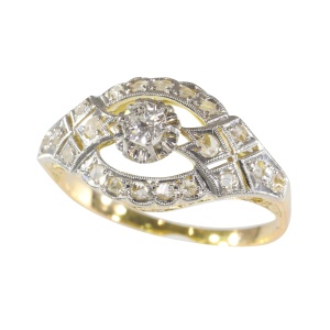 Vintage Art Deco diamond engagement ring